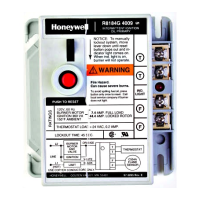 Honeywell R8184G4009 Protectorelay Oil Burner Control
