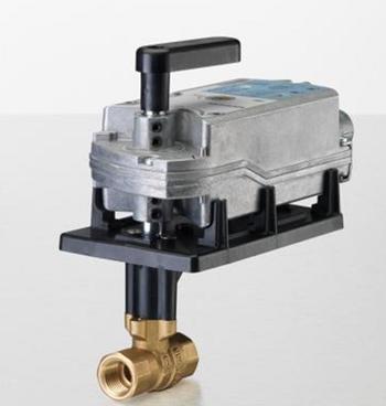 Siemens Building Technology 171F-10312S Two-Way Ball Valve Assembly 1" 10Cv 200 PSI Valve Body Normally Open with Spring Return Actuator
